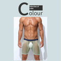 Plus-size Sports Ice Mesh Men's Underwear With Long Anti-wear Legs
