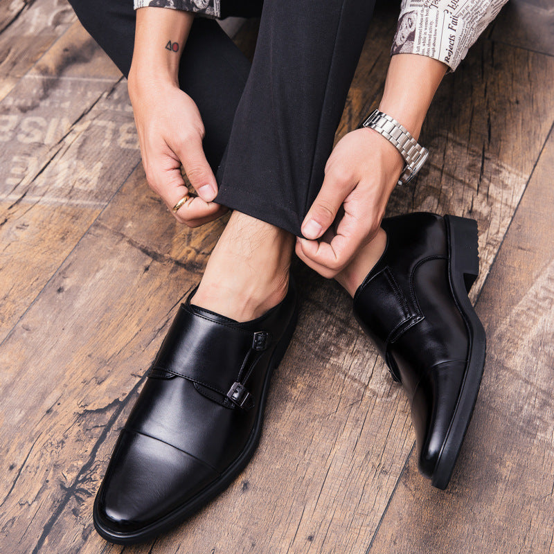 Men's British Slip On Plus Size Leather Shoes