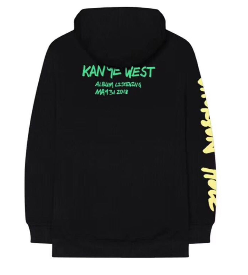 Snow Mountain Graffiti Letter Pattern Men's And Women's Loose Hoodie