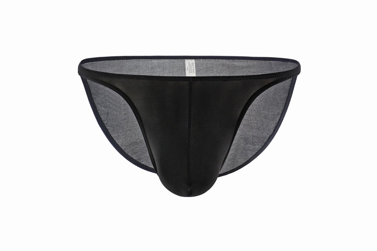 Men's Thin Ice Silk Underwear U Convex Micro Sheer Briefs