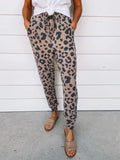 Fashionable Leopard Print Irregular Pattern Casual Pants