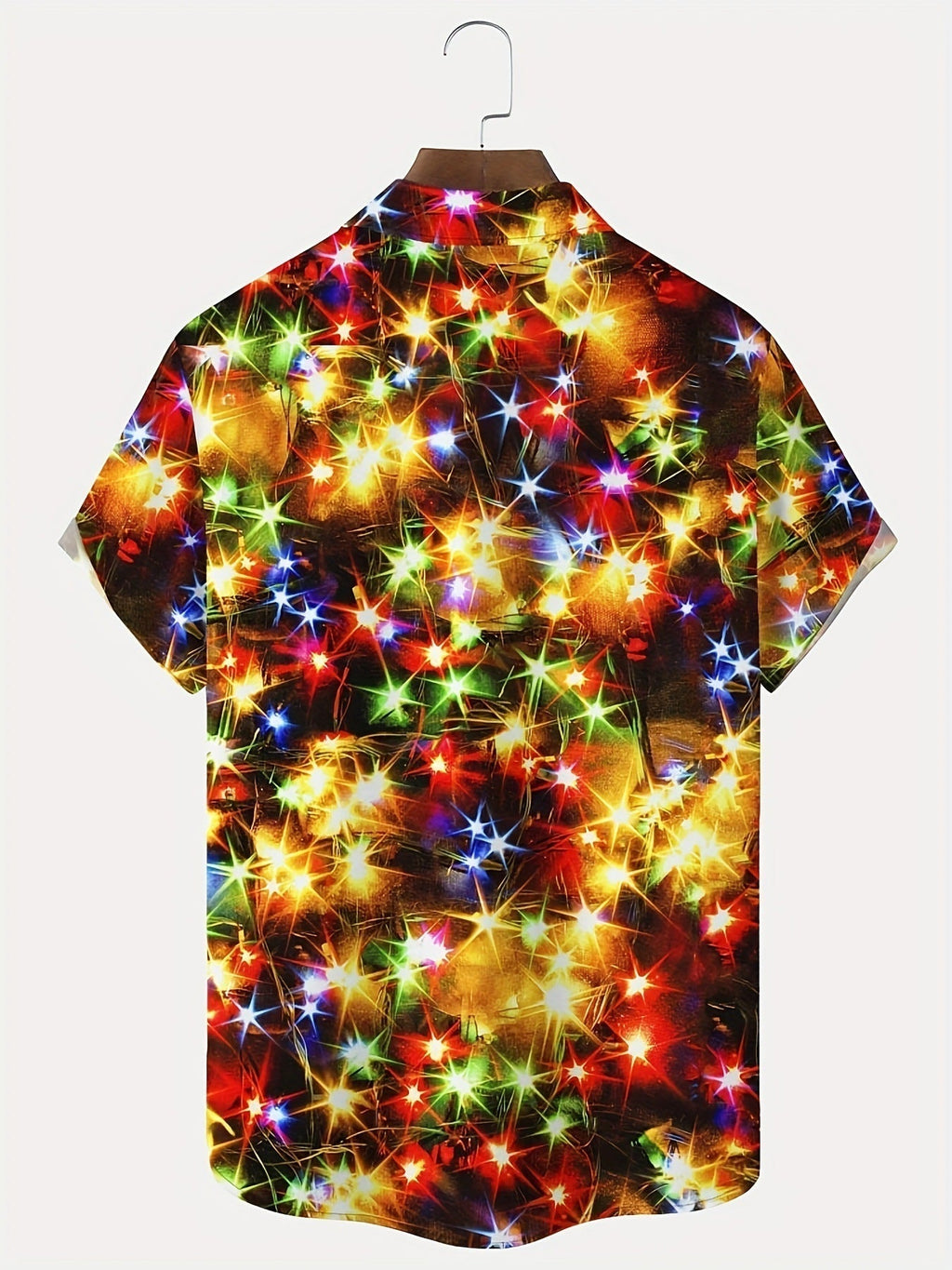 3D Digital Printing Men's Plus Size Button Pocket Short Sleeve Shirt