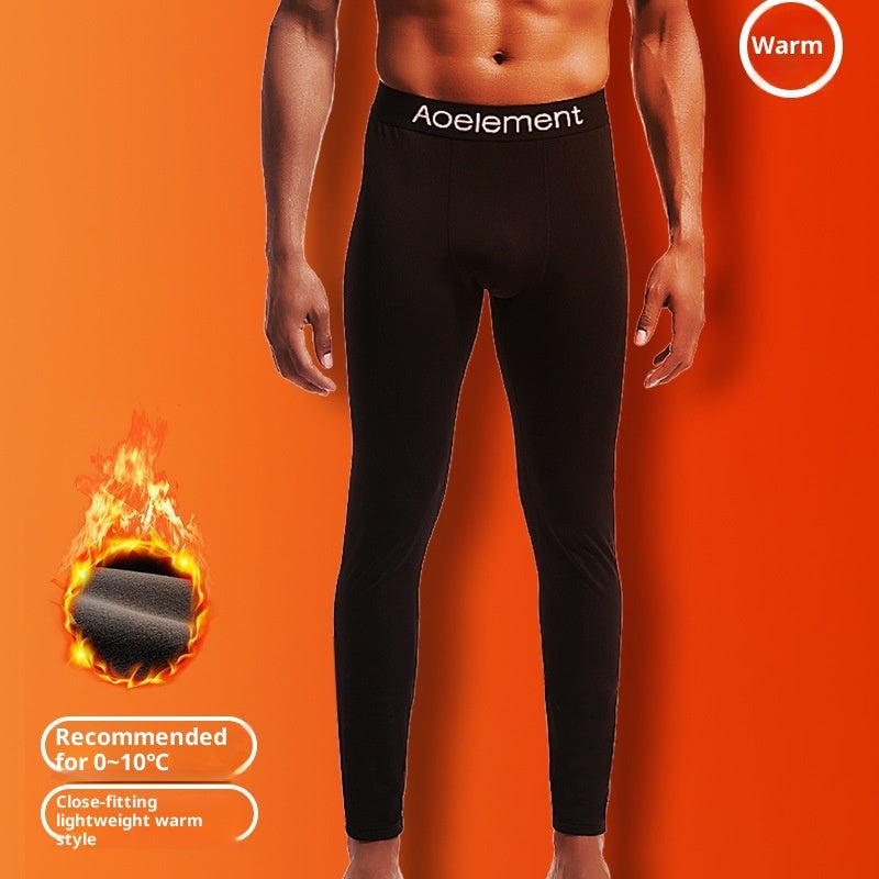 Men's Fleece-lined Autumn Pants Casual Warm Pants