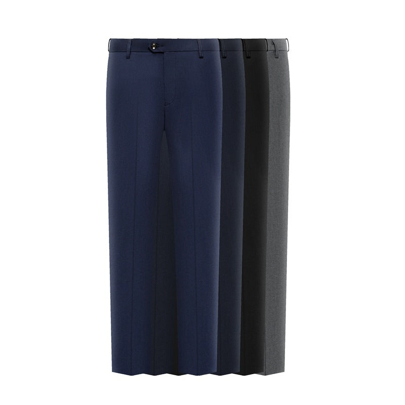Black Slim Fit Men's Formal Casual Suit Pants