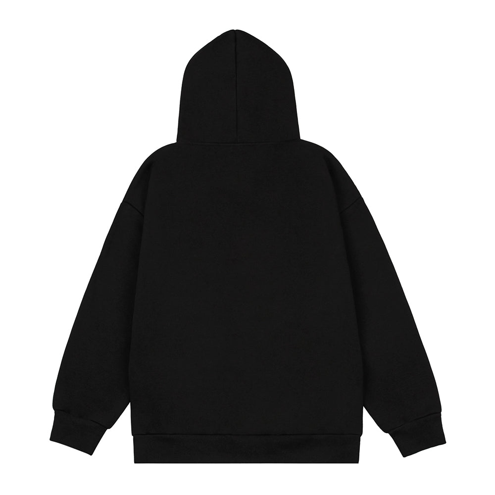 English Letters Printed Hoodie Men