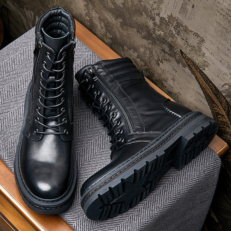 New British Retro Tooling Martin Boots Men's High Top