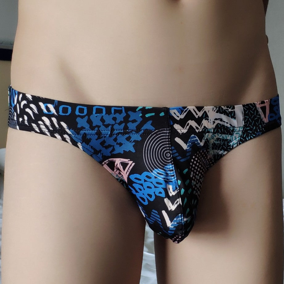 Men's Printed Trendy Briefs Tight Low Waist