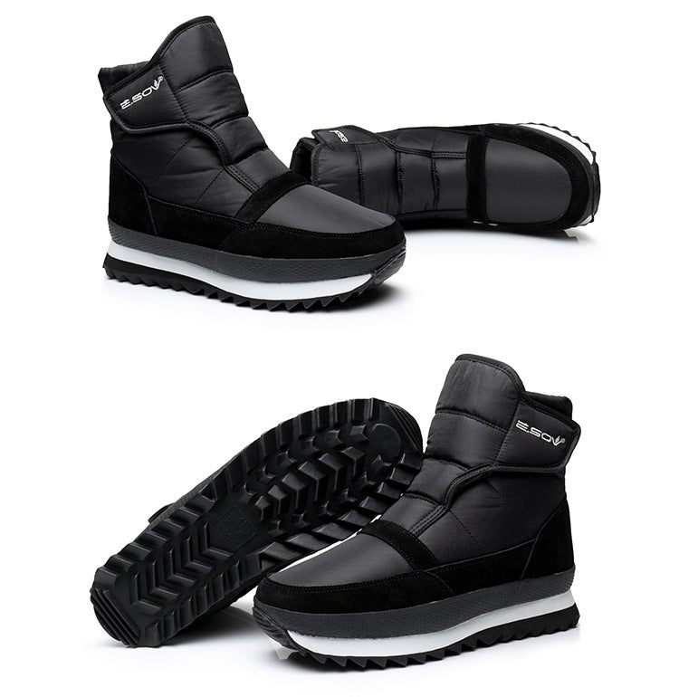 Outdoor Men's Warm Thick-soled Cotton Shoes