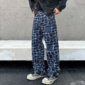 Loose Wide Leg Straight Jeans Men's And Women's Casual Design Sense