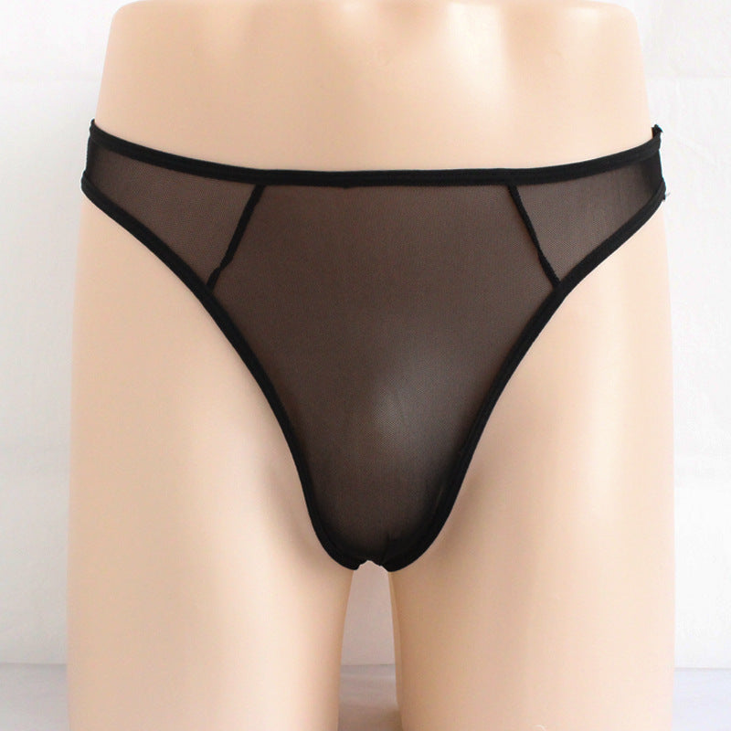 Men's High Elastic Mesh See-through Thin Panties