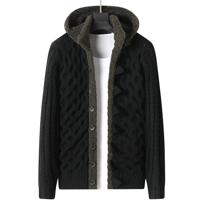 Men's Korean-style Stretch Slim Fit Sweater Jacket