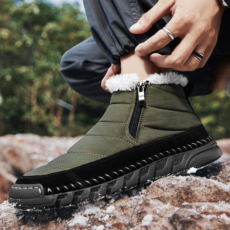 Plus Size Snow Boots Men's Outdoor Thickened Warm