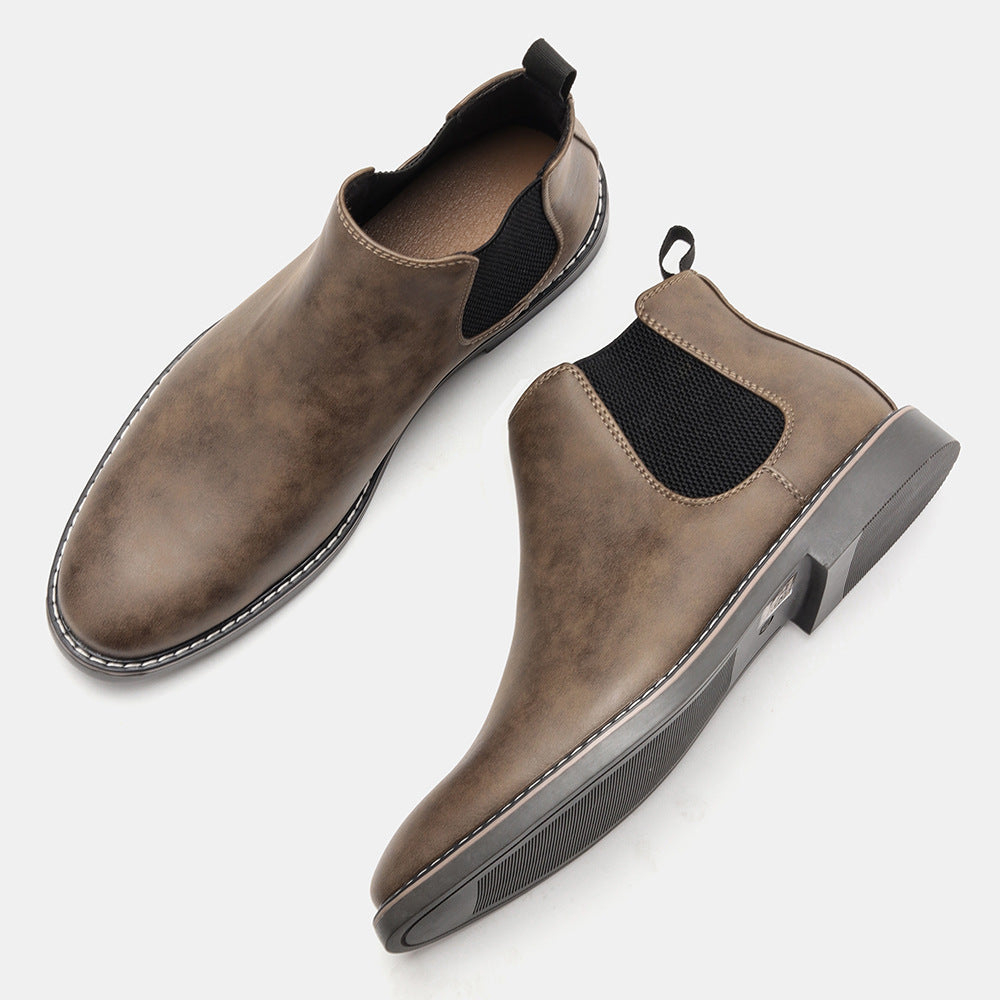 Chelsea Men's Boots Formal High-top  British Casual Single