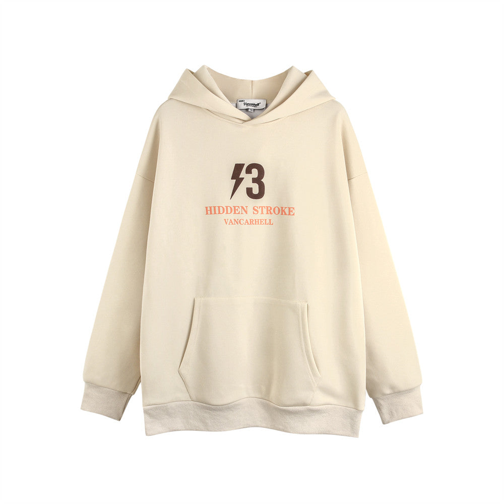 Fashion Lightning Printed Hoodie Men