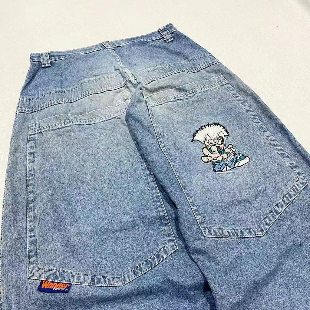 High Street Hip Hop Fashion Brand Jeans Male