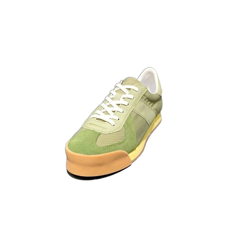 Summer Men's Ultra-light Raise The Bottom Genuine Leather Mesh Breathable Versatile Sports Shoes