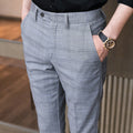 Plaid Casual Suit Pants Summer Thin Men's Pants