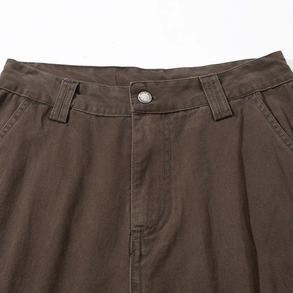 Vibe Straight Large Workwear With Pocket Cotton Trousers