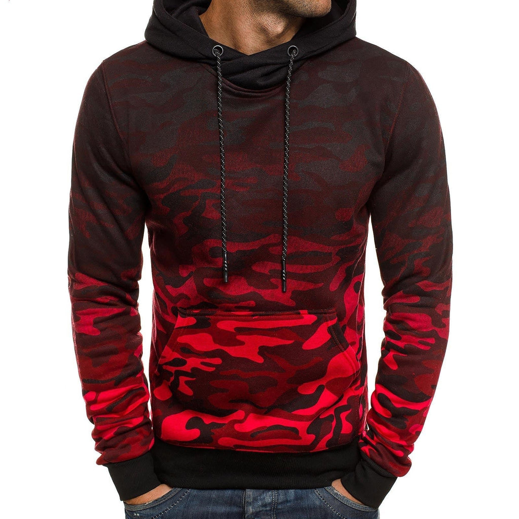Camouflage gradient sweater