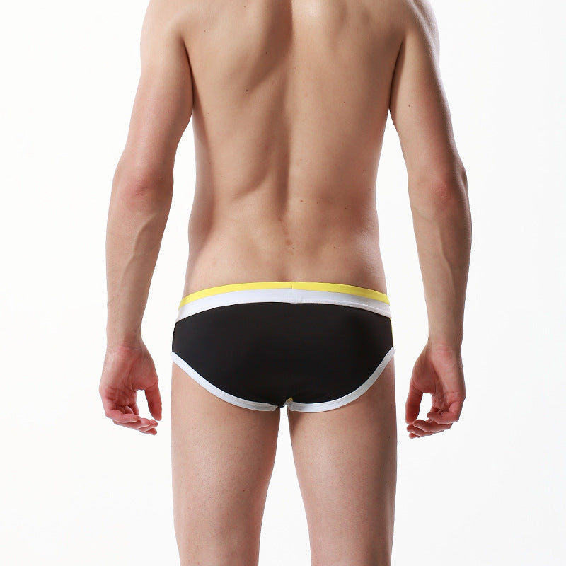 Men's Triangle Men's Color Matching Swimming Pants