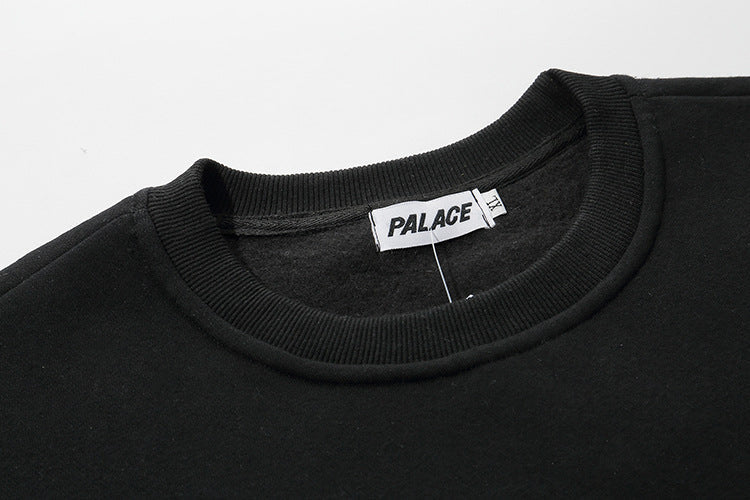 Round Neck Sweater Letter Embroidery Leisure