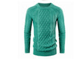 Men's new round neck pullover new long men's casual sweater