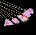 Natural Rough Stone Pendant Necklace