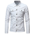 Solid color denim jacket shirt