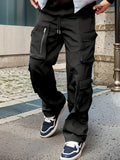 Spring And Autumn Work Pants Youth Slim-fit Outdoor Multi-pocket Casual Pants
