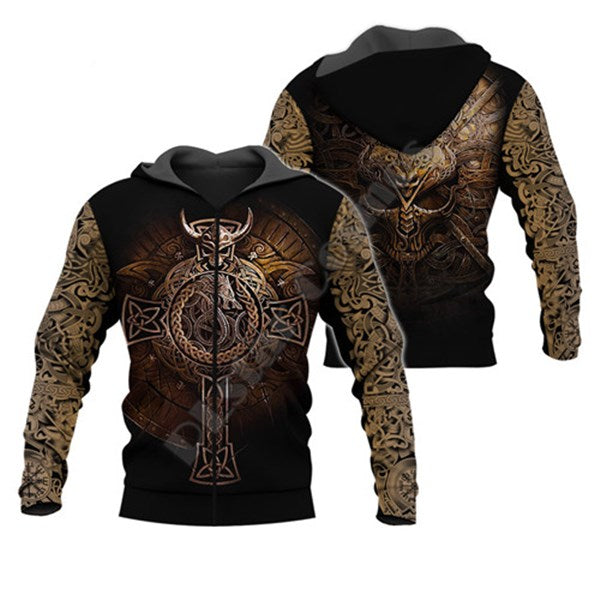 Zipper Hoodie 3DPrint Jacket For Both Men And Women