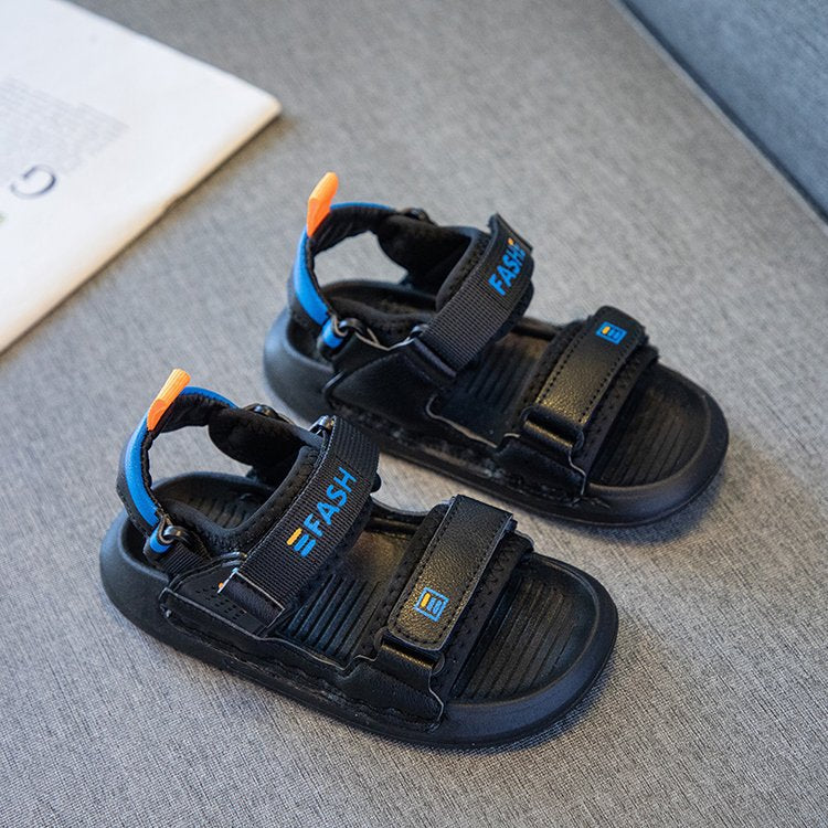 Children's Fashion Simple Soft Bottom Package Head Sandals