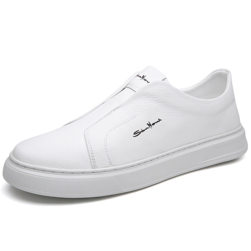 Casual And Comfortable Breathable Non-slip Trendy Soft Bottom Rubber Round Toe Flat Heel Slip-on Shoes