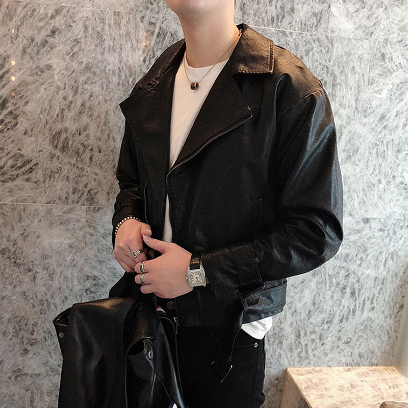 New Functional Workwear Casual Jacket Leather Jacket Fried Street Jacket