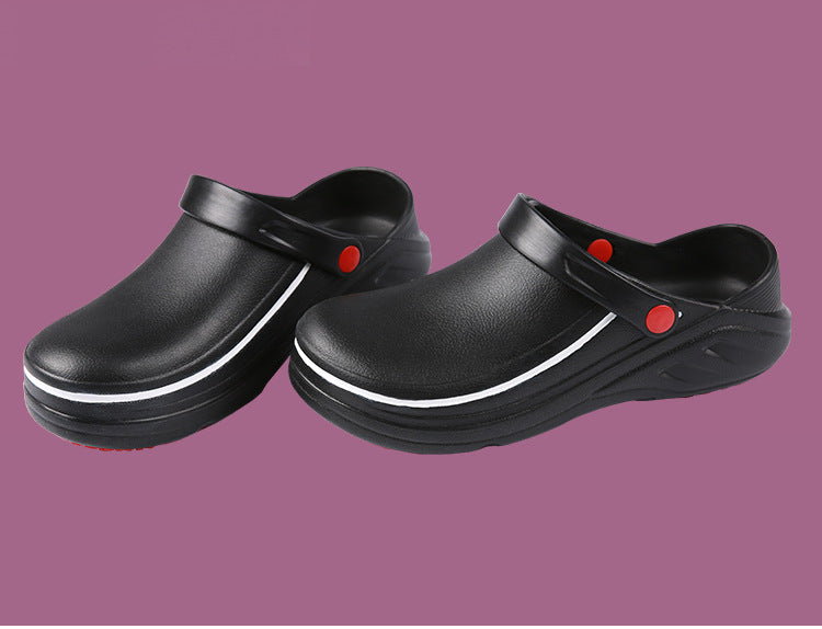 YEINSHAARS EVA Unisex Slippers Non-slip Waterproof Oil-proof Kitchen Work Cook Shoes for Chef Master Hotel Restaurant Slippers