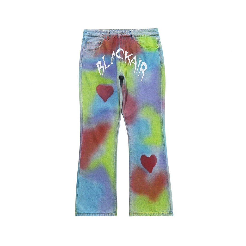 Madeextreme Street Brand Spring Summer New Love Wei La Hip Hop National Trendy Men's Vibe Jeans