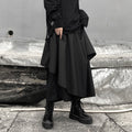 Wide-Leg Hakama Loose Women's Skirt With Irregular Levels