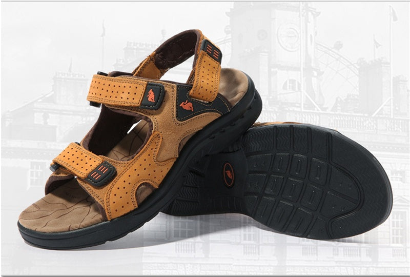 Outdoor Leisure Men's Leather Sandals High Quality Shoe