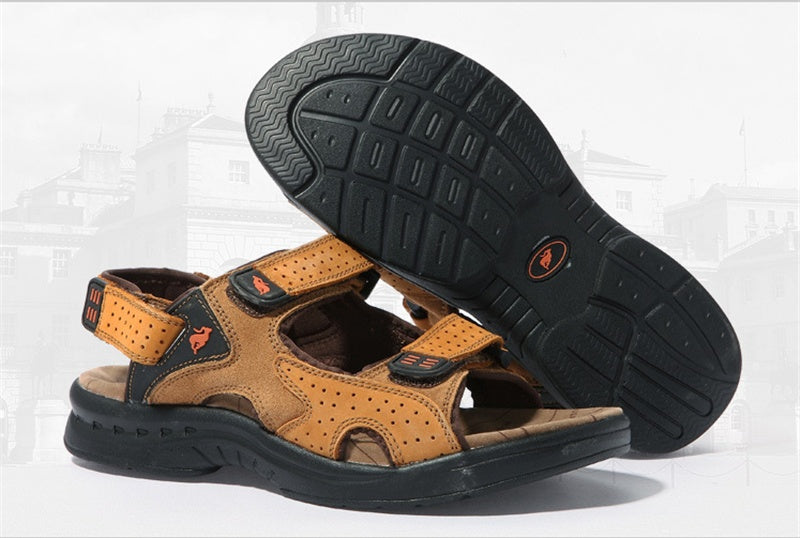 Outdoor Leisure Men's Leather Sandals High Quality Shoe