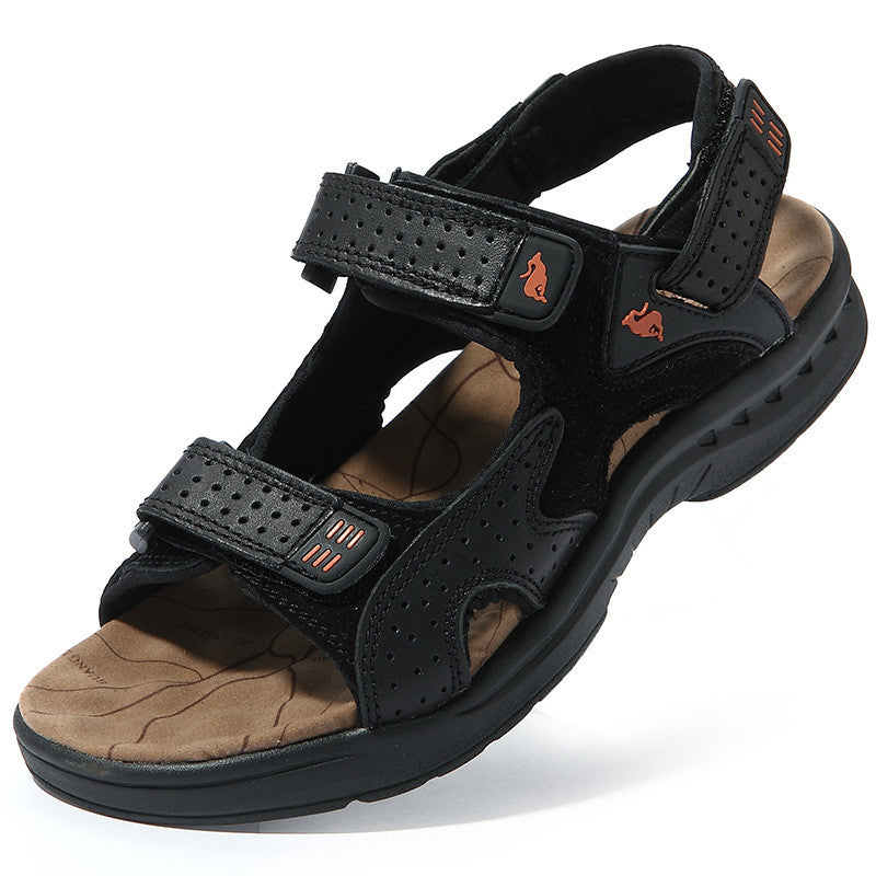 Outdoor Leisure Men's Leather Sandals High Quality Shoe