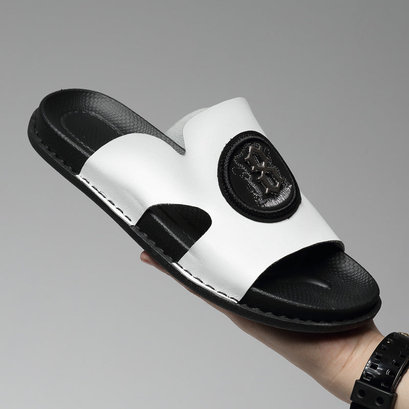 Men's Slippers Car Stitching Casual Large Size Men's Sandals