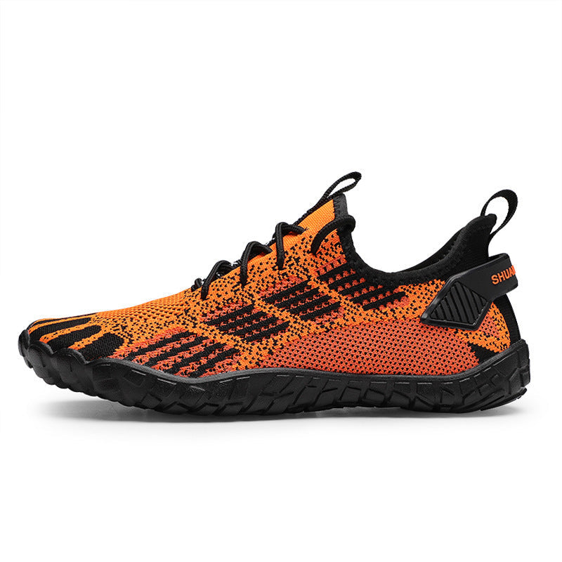 Men'S Large Size Hollow Outdoor Casual Shoes With Mesh
