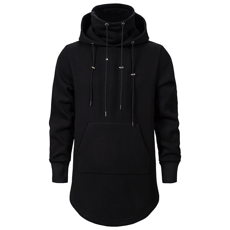 Men's Casual Hooded Sweater Long Pullover Sweater