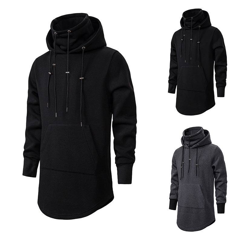 Men's Casual Hooded Sweater Long Pullover Sweater
