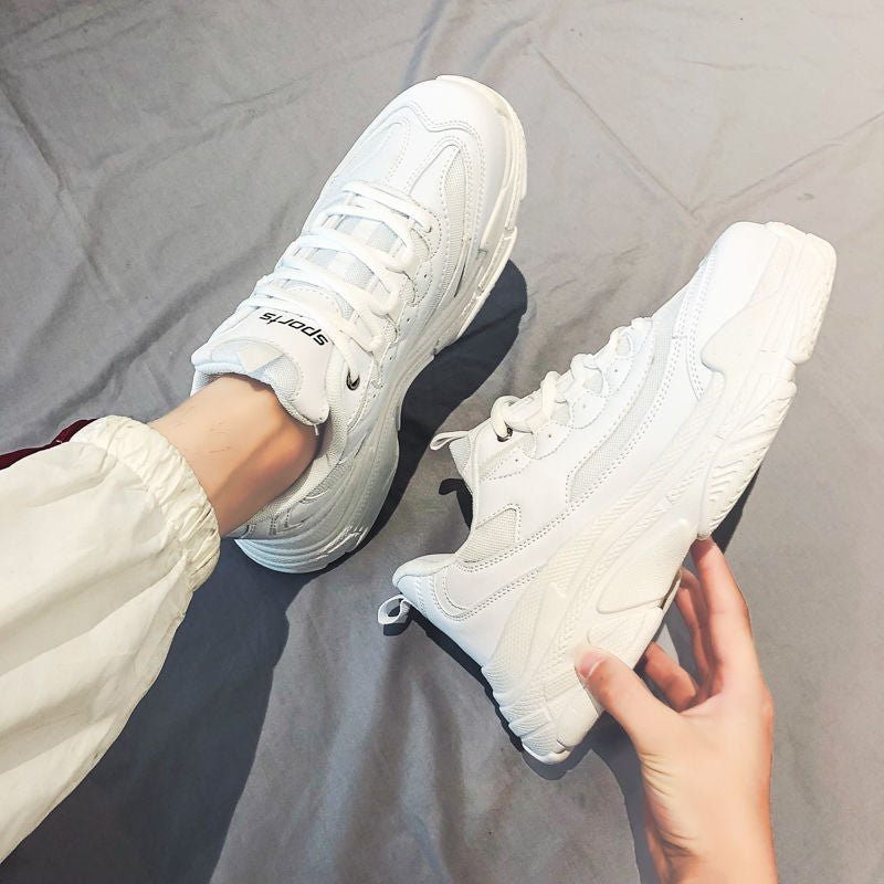 Daddy Shoes Men's All-match Increased White Shoes Men's Shoes