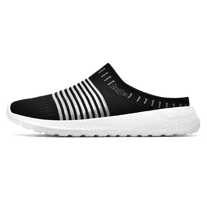 Men's Sandals Mesh Breathable Semi Slippers