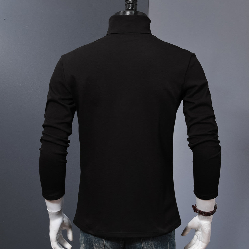 Turtleneck bottoming shirt