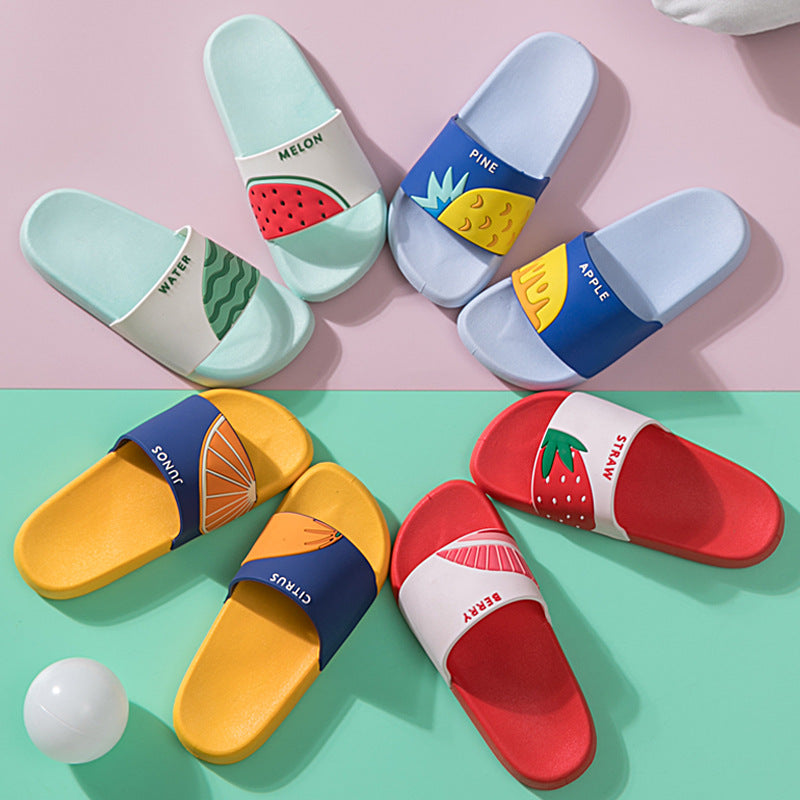 Children slippers girls bathroom non-slip baby cartoon
