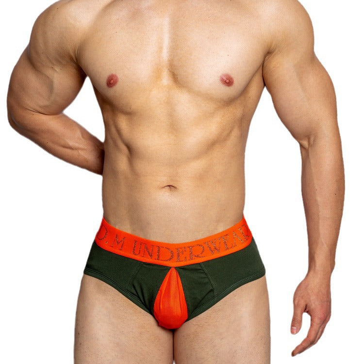Low Waist Transparent Mesh Open Briefs