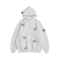 Three-dimensional bear loose sweater men