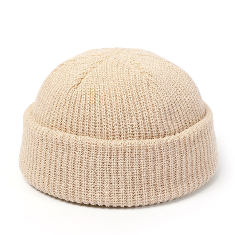Knitted wool hat men